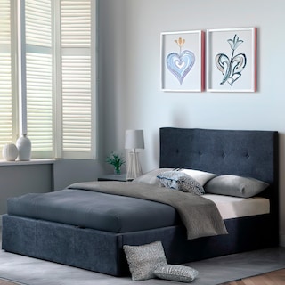 Foto 2 | Base con Cabecera Ilios Innova Cama-9550/k color Gris King Size