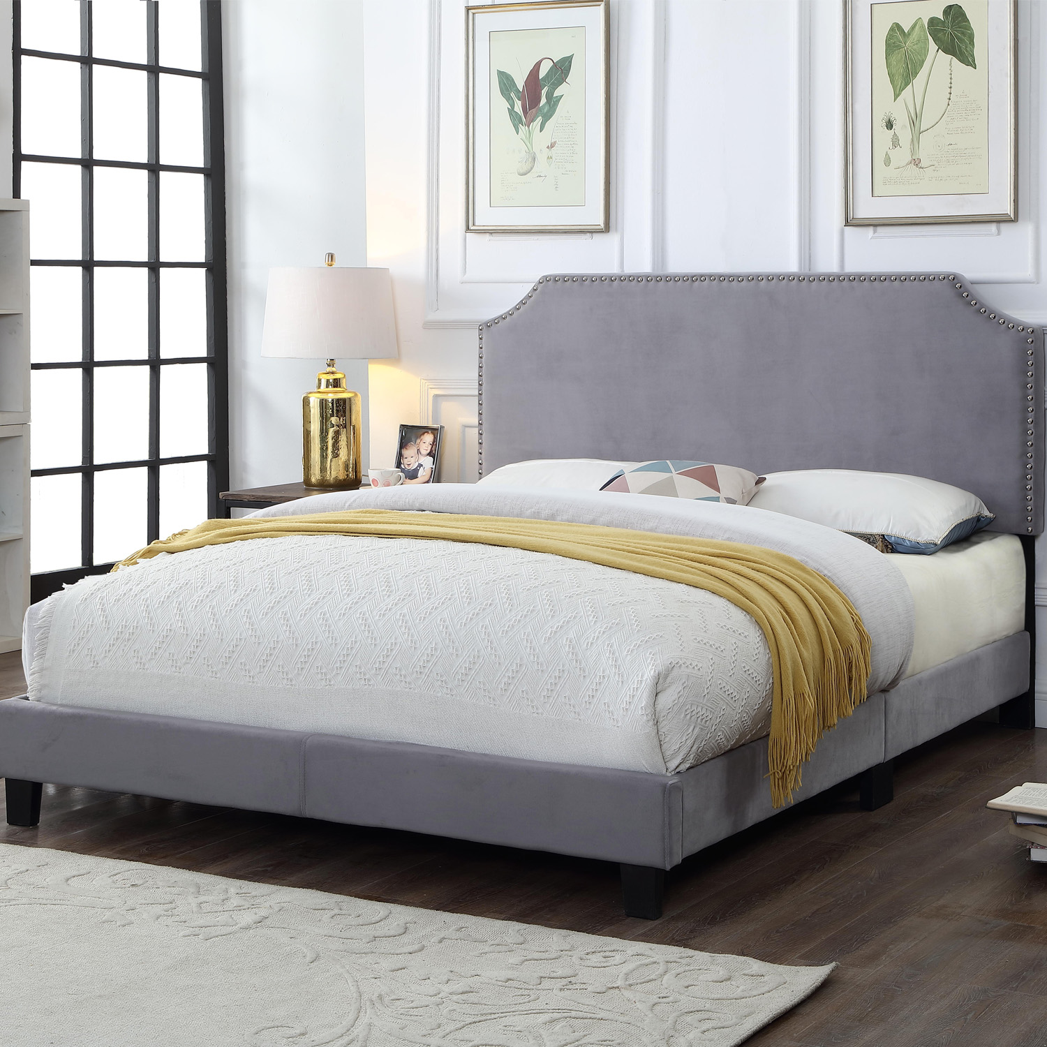 Foto 2 | Base con Cabecera Ilios Innova Cama-9508/k color Gris King Size