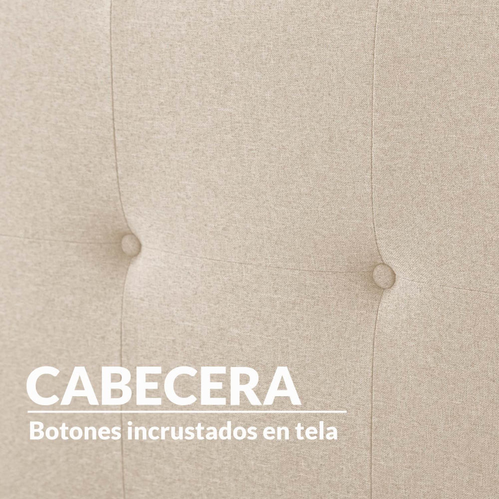 Foto 7 pulgar | Base para Cama Ilios Innova Cama-pk014/k color Beige King Size