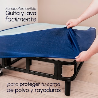 Foto 4 | Base de Cama Individual Metálica Hokins