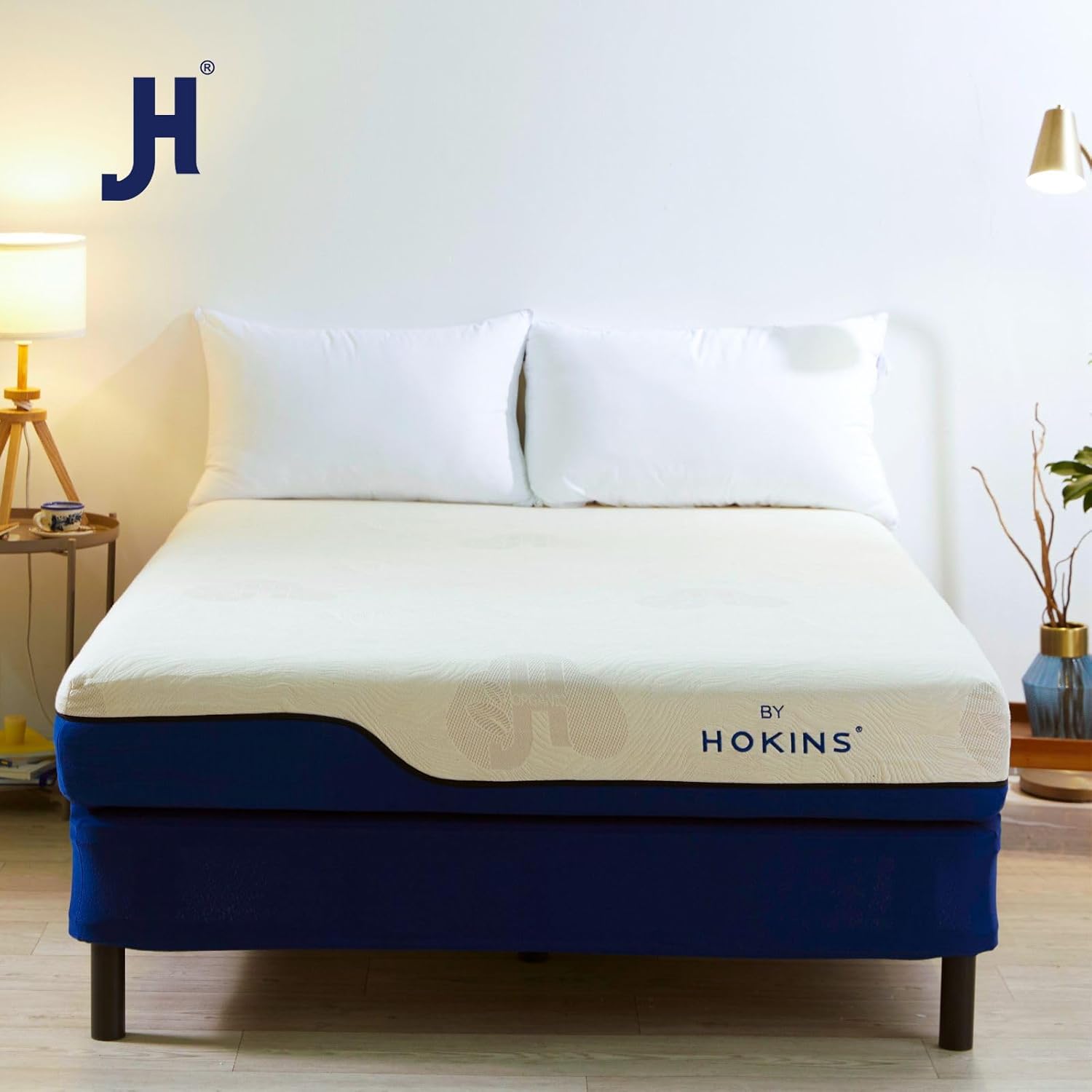 Foto 5 pulgar | Base De Cama Matrimonial Armable Hokins Láminas De Madera Flexibles Con Espacio De Almacenamiento