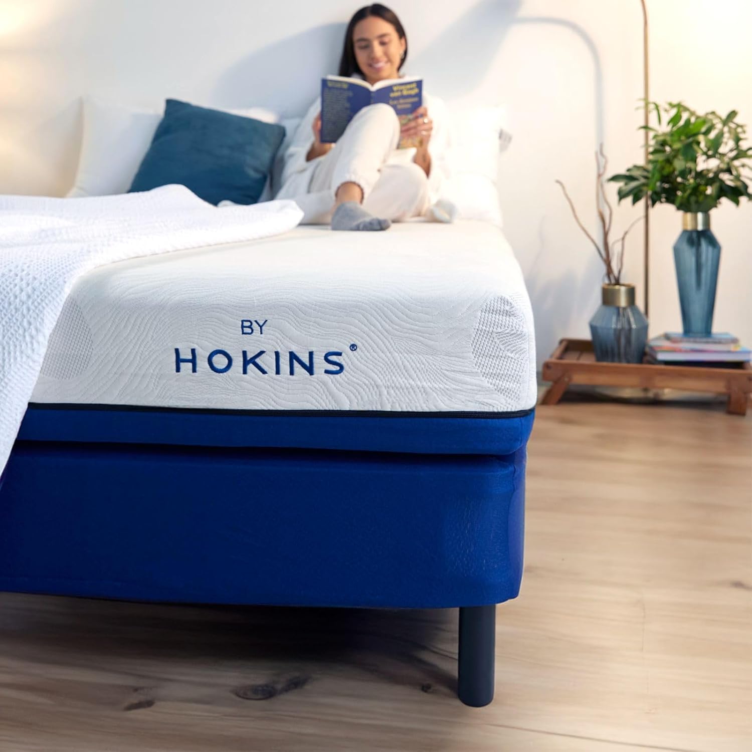 Foto 7 | Base De Cama Matrimonial Armable Hokins Láminas De Madera Flexibles Con Espacio De Almacenamiento