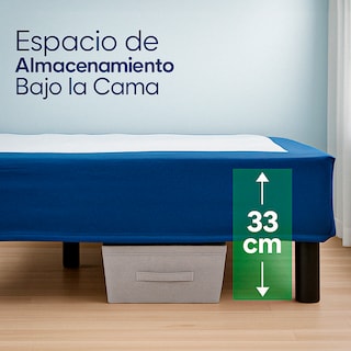 Foto 7 | Base De Cama King Siza Armable Hokins Láminas De Madera Flexibles Con Espacio De Almacenamiento