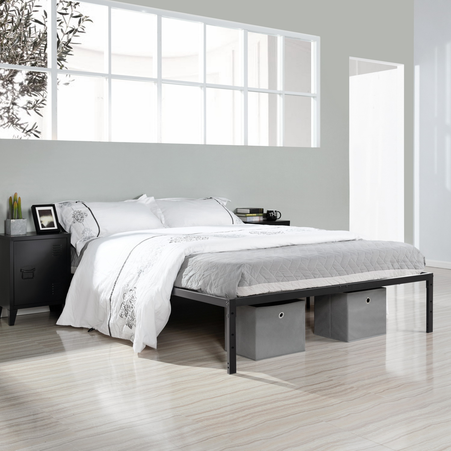 Foto 7 | Cama De Bases Kessie Queen Home Make Negro 207x152x36cm