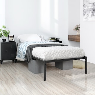 Foto 7 | Cama De Bases Kessie Yatahome Negro 194x98x36cm Individual