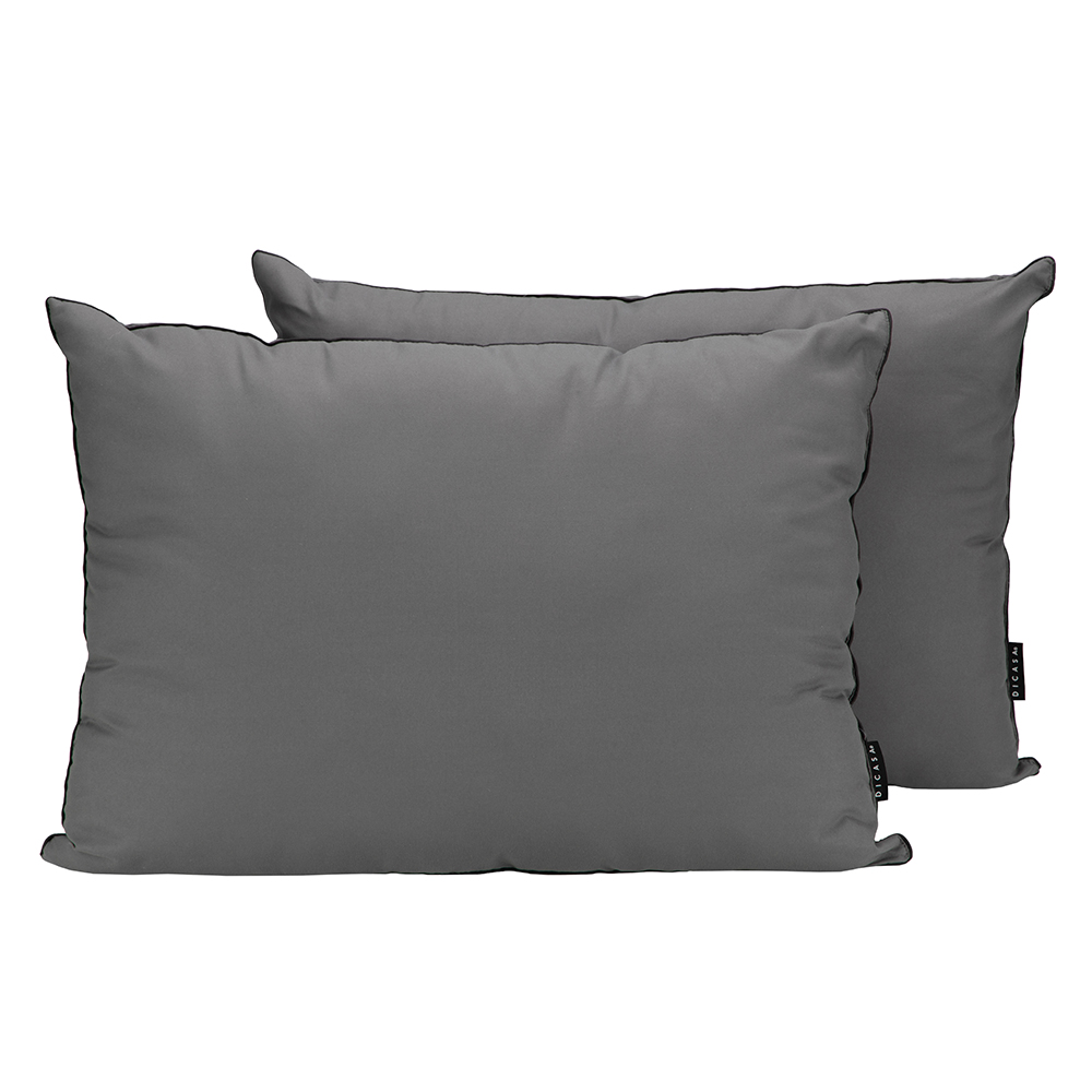 Foto 6 | Cabecera Dicasa Planx + Base Cama Gris +  Almohadas 2 Pack +  Frazada Matrimonial