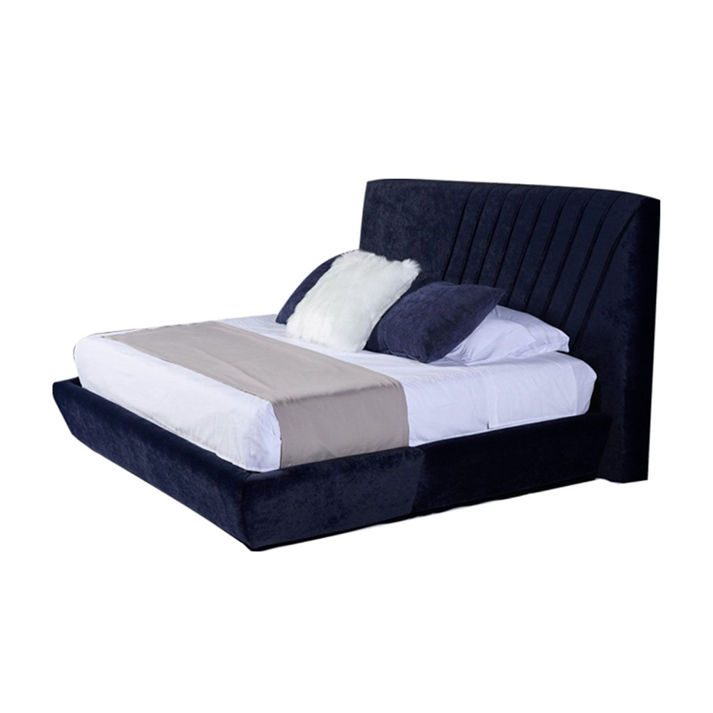 Foto 2 | Cabecera Dicasa Drax + Base Cama Azul +  Almohadas 2 Pack +  Frazada Matrimonial