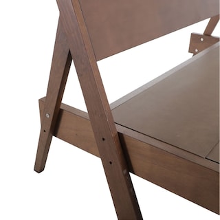 Foto 3 | Cabecera Dicasa Nogal + Base Cama Nogal + 2 Buros + Almohadas 2 Pack + Frazada King Size