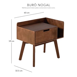 Foto 6 | Cabecera Dicasa Nogal + Base Cama Nogal + 2 Buros + Almohadas 2 Pack + Frazada King Size