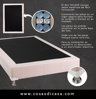 Foto 6 | Cabecera Dicasa Sitka Cafe + Box Dicasa Cafe + Colchon Restonic Legan Matrimonial