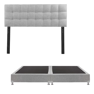 Foto 1 | Cabecera Dicasa Catania + Box Dicasa Fashion Gris King Size