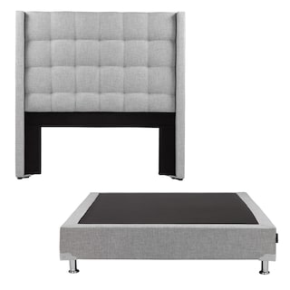 Foto 1 | Cabecera Titan + Box Dicasa Matrimonial Fashion Gris