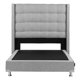 Foto 2 | Cabecera Titan + Box Dicasa Matrimonial Fashion Gris