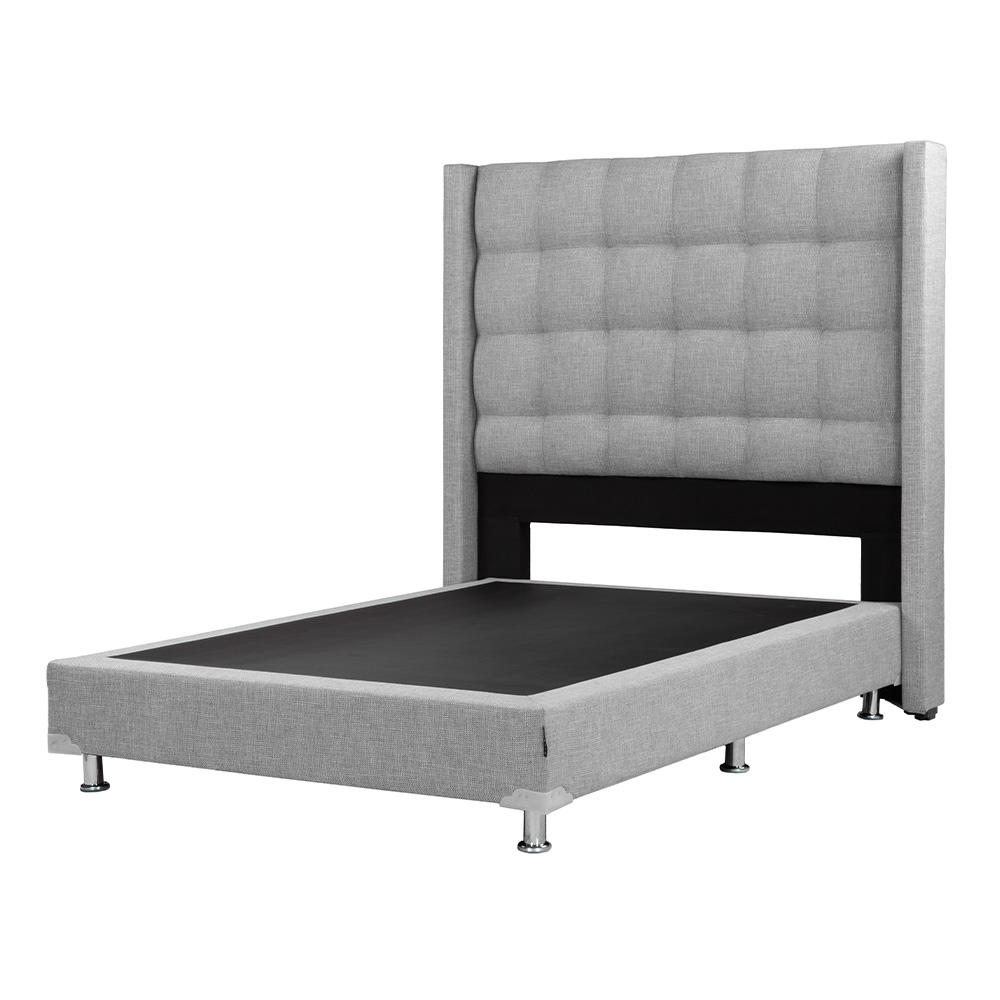 Foto 3 | Cabecera Titan + Box Dicasa Matrimonial Fashion Gris