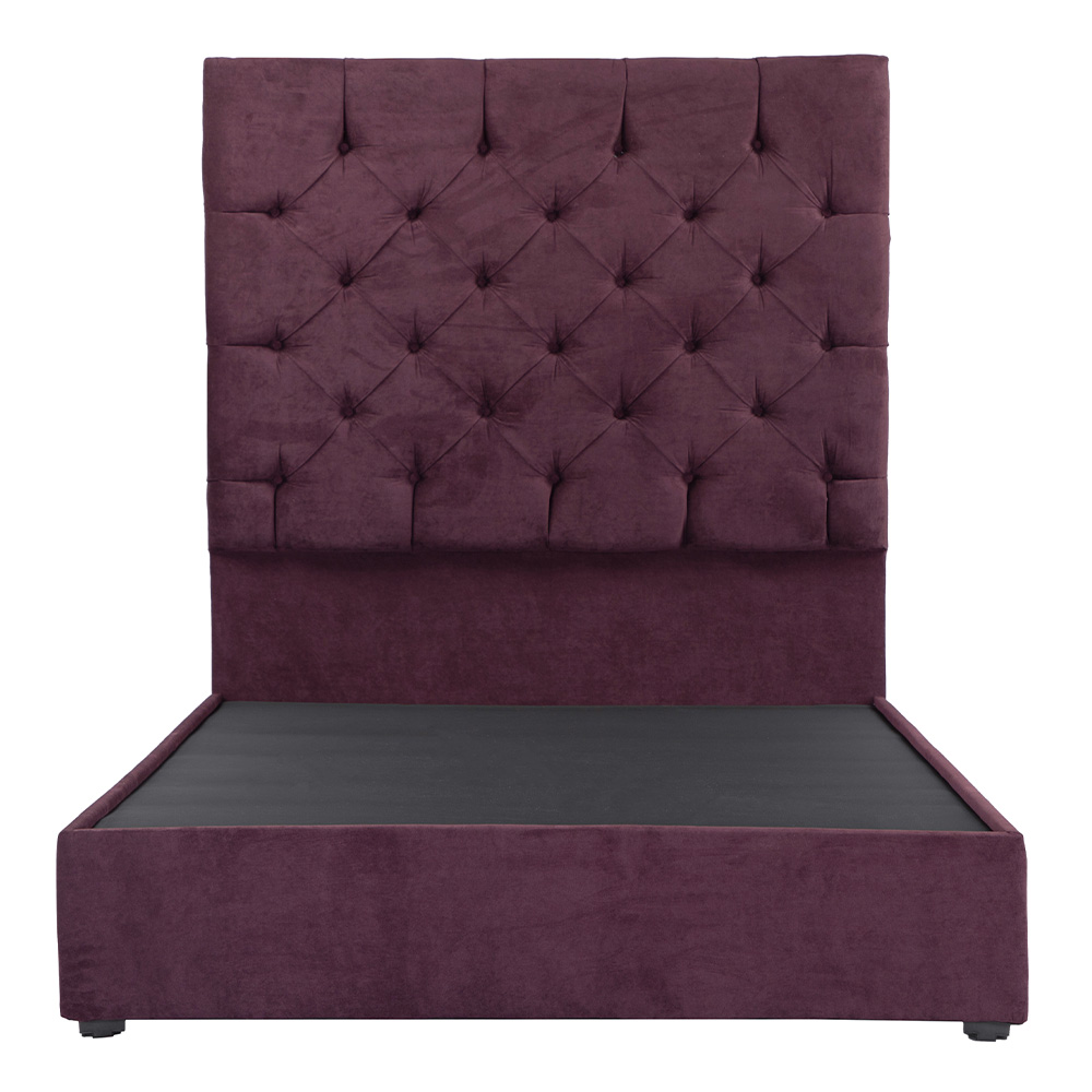 Foto 3 pulgar | Cabecera Dicasa Capri Morado + Base Cama Morado King Size