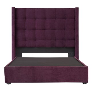 Foto 2 | Cabecera Dicasa Titan Morado + Base Cama Morado Matrimonial