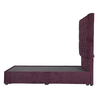 Foto 3 | Cabecera Dicasa Capri Morado + Base Cama Morado Queen Size