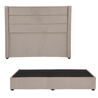 Foto 1 | Cabecera Dicasa Lugo Arena + Base Cama Arena King Size