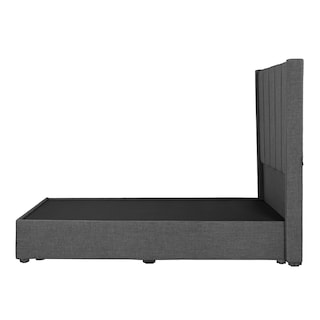 Foto 3 | Cabecera Dicasa Nizza Gris Oscuro + Base Cama Gris King Size