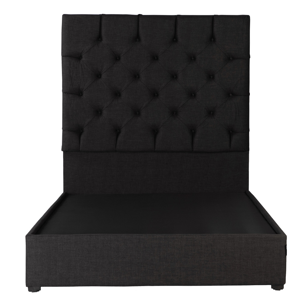 Foto 3 pulgar | Cabecera Dicasa Capri Negro + Base Cama King Size Negra