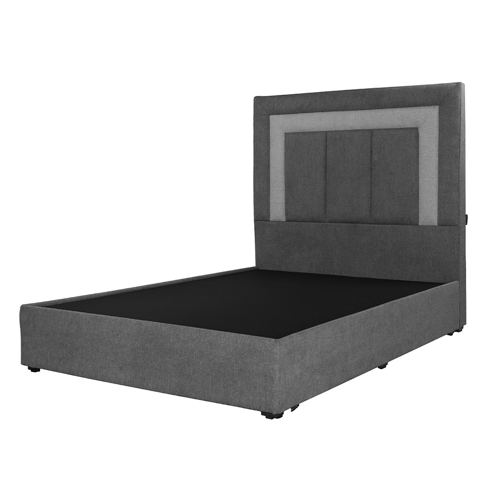 Cabecera con Base de Cama Dicasa Gris Queen Size