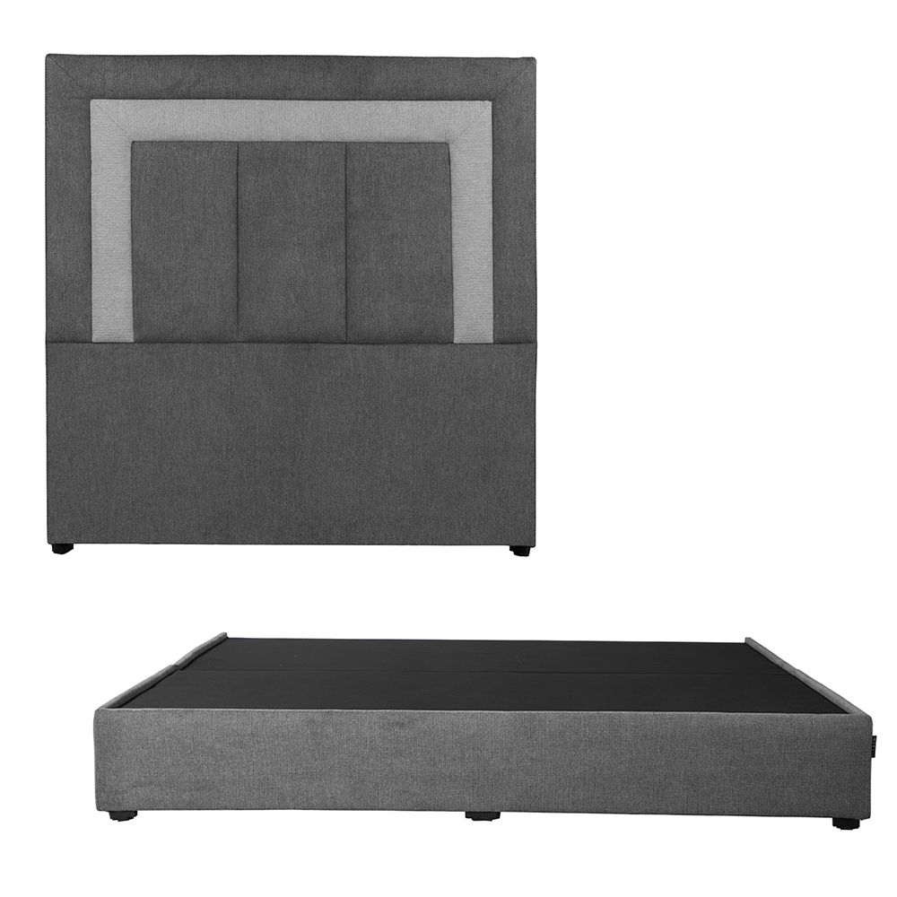 Cabecera con Base de Cama Dicasa Gris King Size