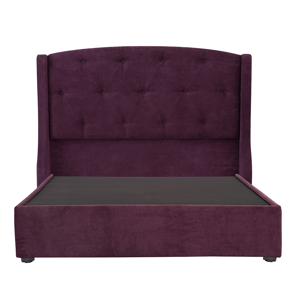 Foto 3 pulgar | Cabecera Dicasa Zefyr Morado + Base Cama Morado King Size