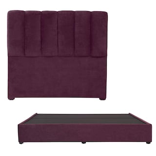 Foto 1 | Cabecera con Base de Cama Dicasa Morada King Size