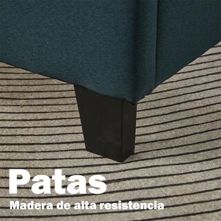 Foto 7 | Ilios Innova | Base Con Cabecera King Size Lino Color Verde