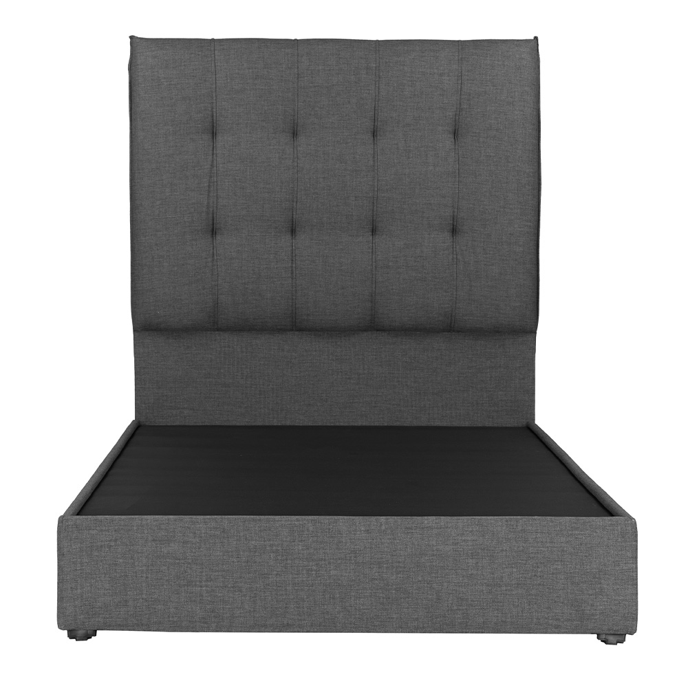 Foto 3 pulgar | Cabecera Dicasa Kenzo Gris Oscuro Gris King Size con Base Cama