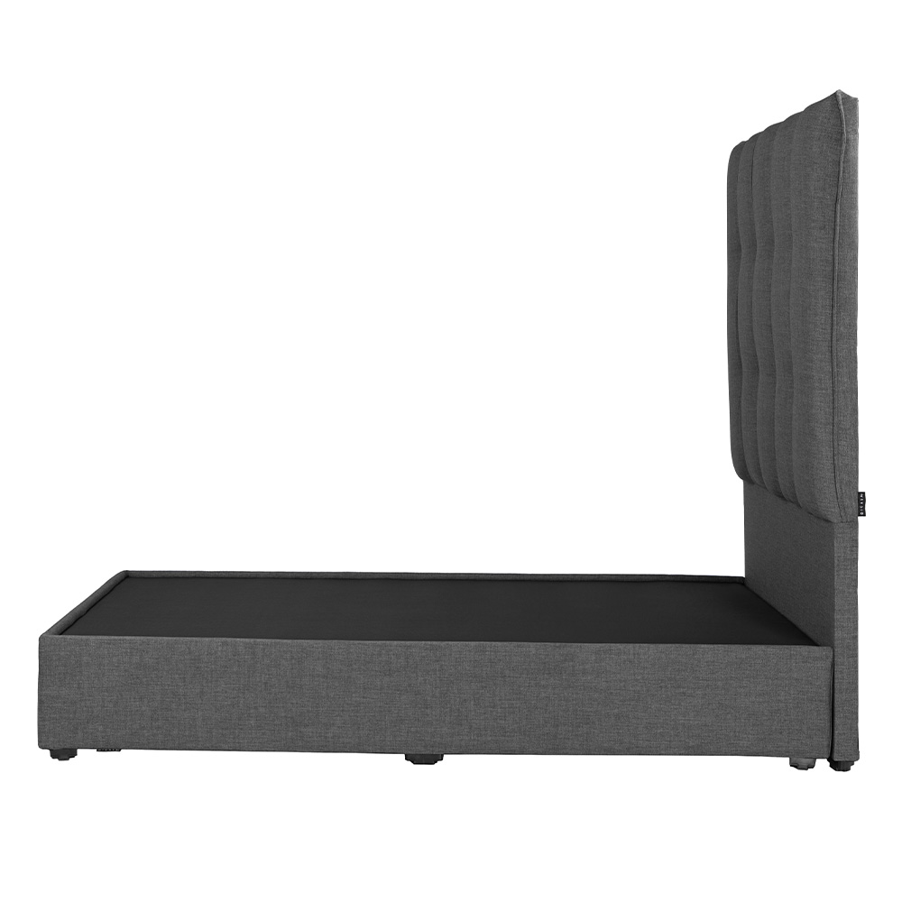 Foto 4 pulgar | Cabecera Dicasa Kenzo Gris Oscuro Gris King Size con Base Cama
