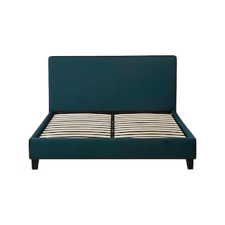 Foto 1 | Ilios Innova | Base Queen Con Cabecera De Madera Tapizada En Lino Color Verde