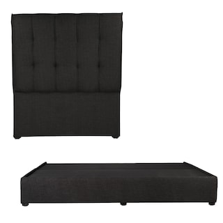 Foto 1 | Cabecera Dicasa Kenzo + Base Cama Negro Individual