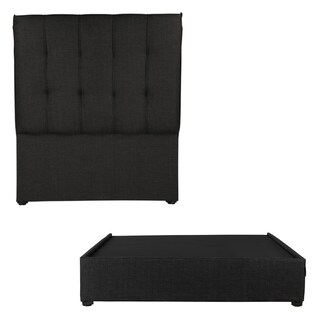 Foto 1 | Cabecera Dicasa Kenzo + Base Cama Negro Individual