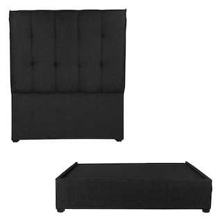 Foto 1 | Cabecera Dicasa Kenzo + Base Cama Negro Individual