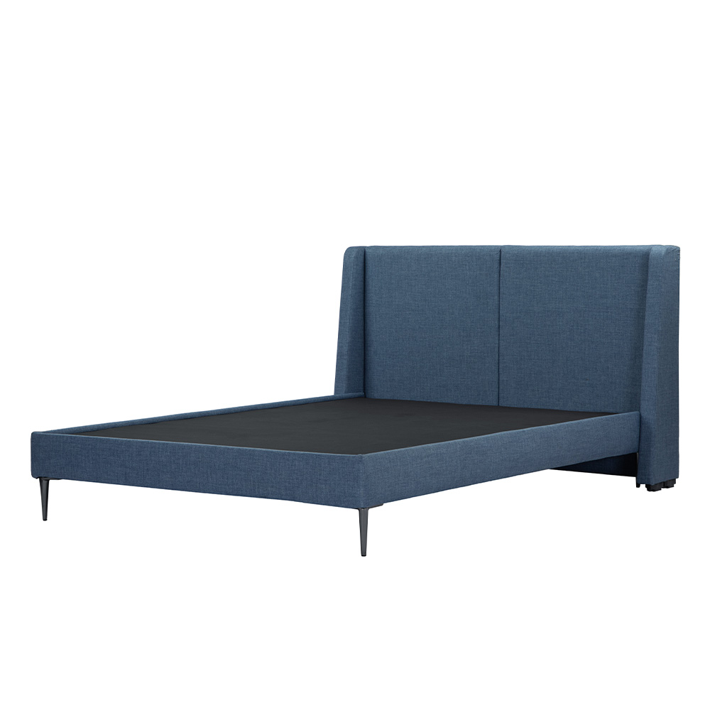 Foto 4 pulgar | Cabecera Dicasa Milan + Base Cama Slim Azul Matrimonial