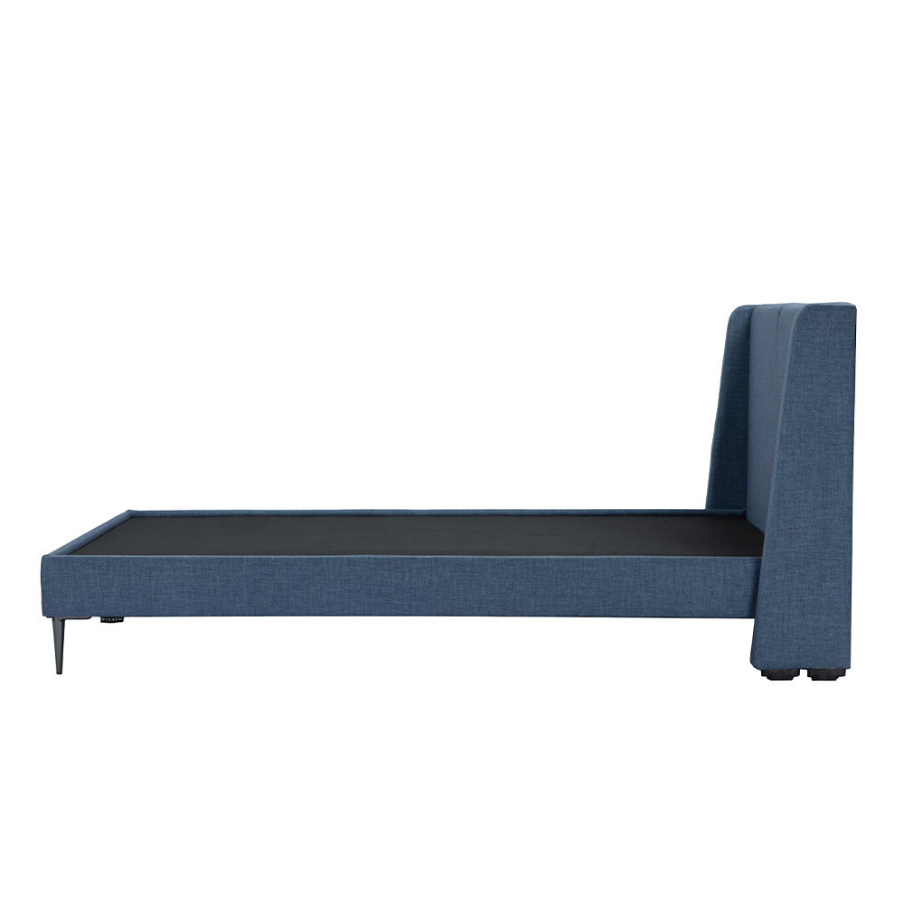 Foto 5 pulgar | Cabecera Dicasa Milan + Base Cama Slim Azul Matrimonial