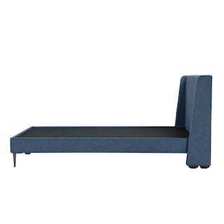 Foto 4 | Cabecera Dicasa Milan + Base Cama Slim Azul Matrimonial
