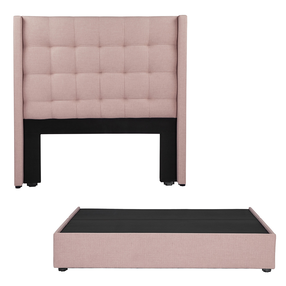 Foto 2 pulgar | Cabecera Dicasa Titan + Base Cama Pink King Size