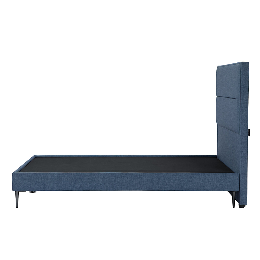 Foto 5 pulgar | Cabecera Dicasa Ibiza + Base Cama Slim Azul Matrimonial