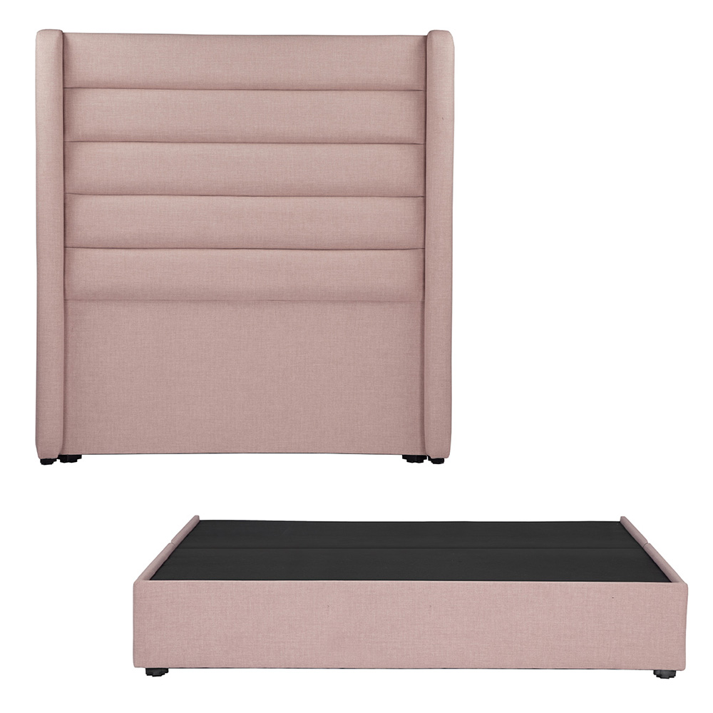 Foto 2 pulgar | Cabecera Dicasa Polar + Base Cama Pink King Size
