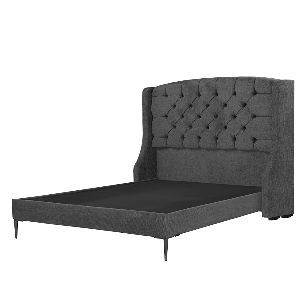 Foto 3 | Cabecera Dicasa Sitka + Base Cama Slim Gris King Size