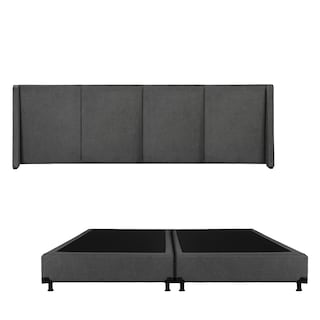 Foto 1 | Cabecera Dicasa Milan + Box Gris King Size