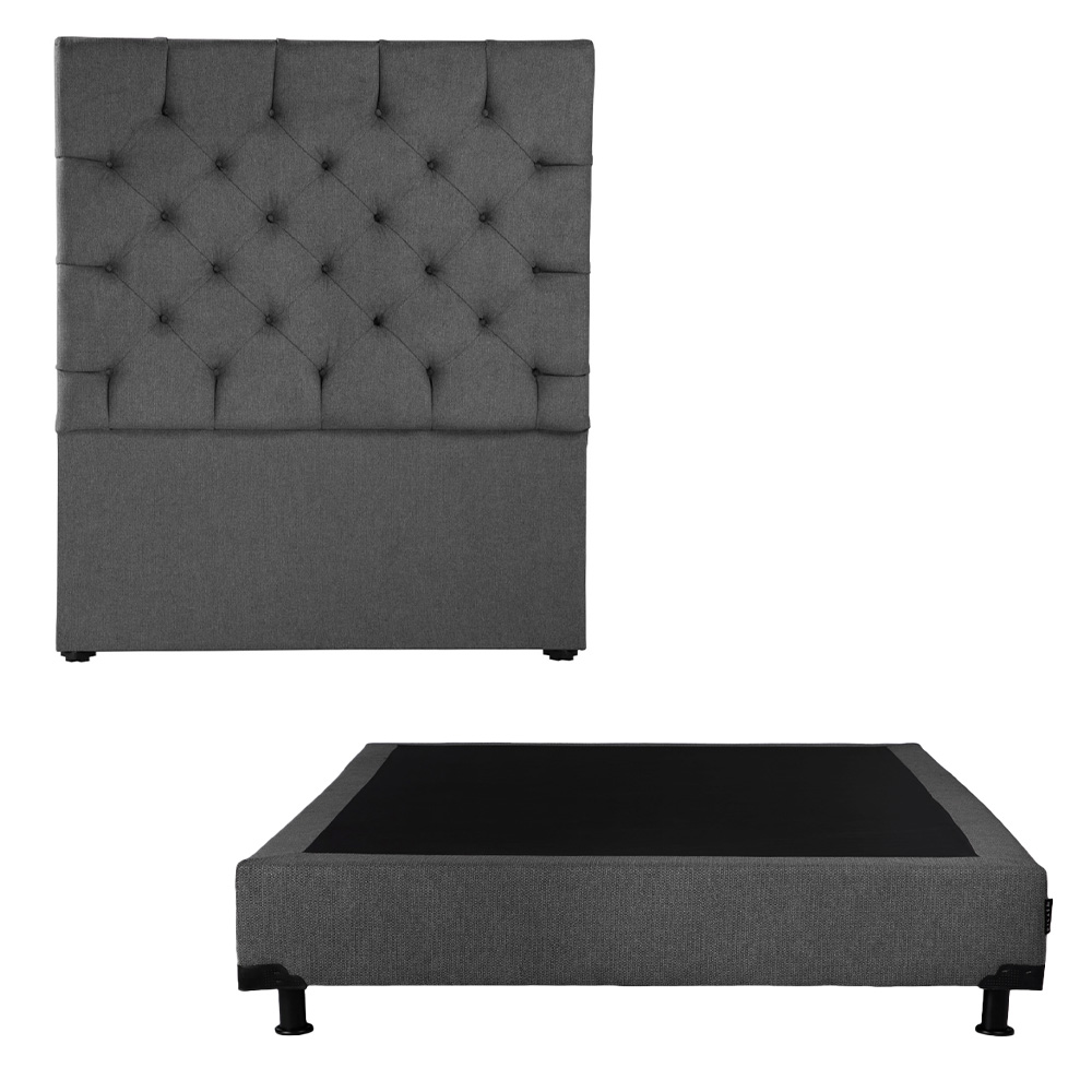 Cabecera Dicasa Capri + Box Gris Individual