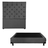 Cabecera Dicasa Capri + Box Gris Individual
