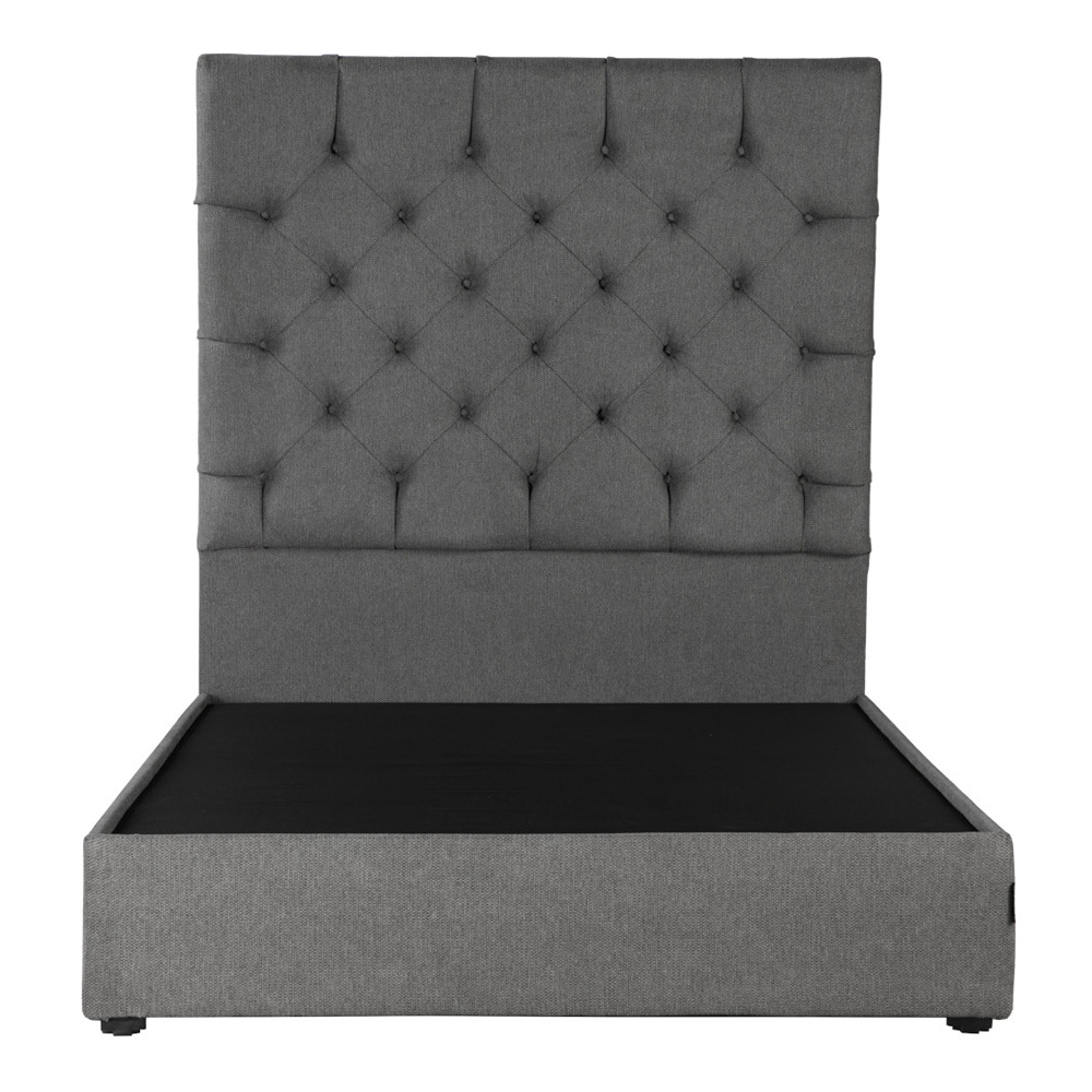 Foto 3 pulgar | Cabecera Dicasa Capri + Base Cama Gris King Size