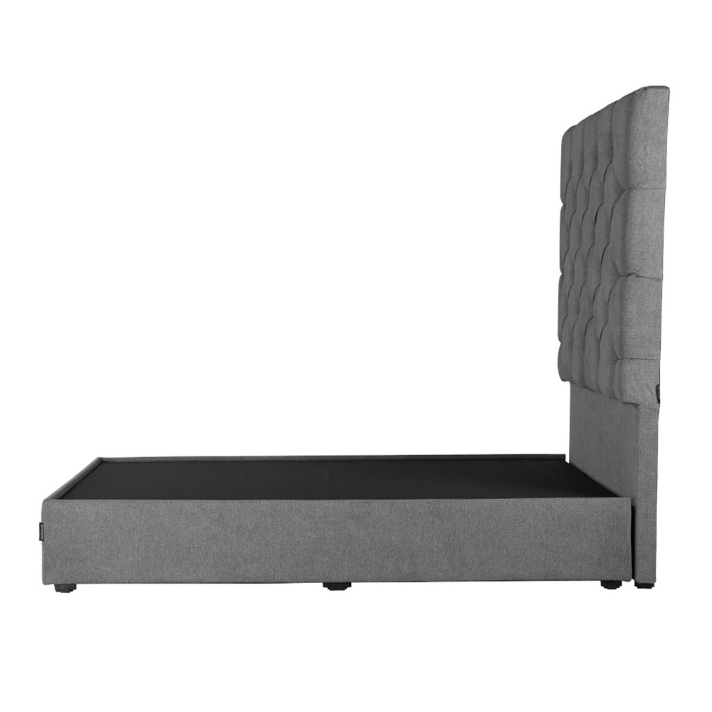Foto 4 pulgar | Cabecera Dicasa Capri + Base Cama Gris King Size