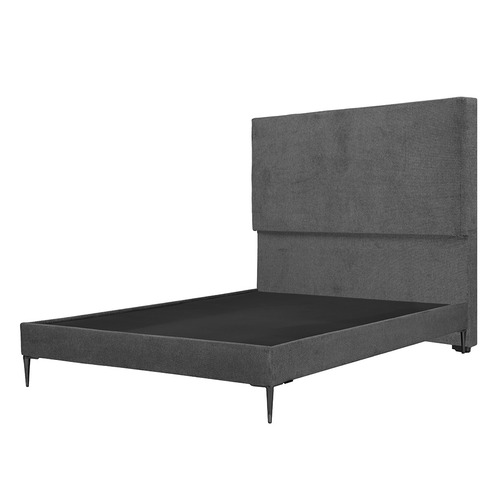 Foto 4 pulgar | Cabecera Dicasa Myko + Base Cama Slim Gris King Size