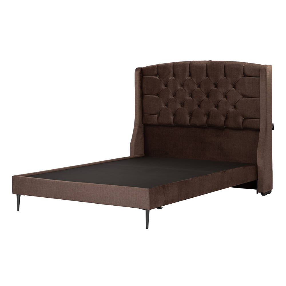 Foto 4 pulgar | Cabecera Dicasa Sitka + Base Cama Café Matrimonial