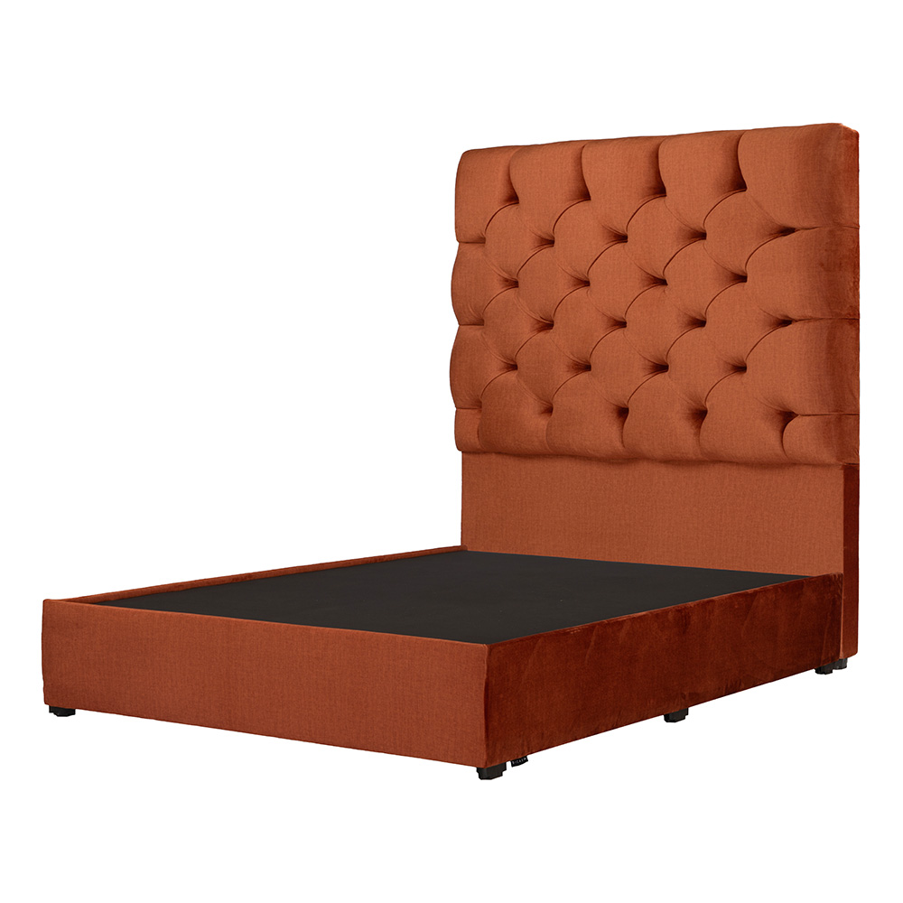 Cabecera Dicasa Capri + Base Cama Ladrillo Matrimonial